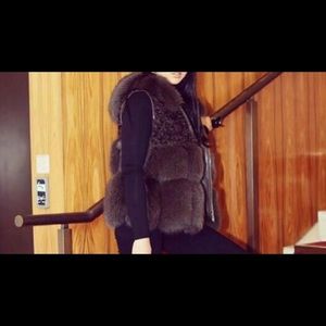 Beautiful soft Real fox fur vest